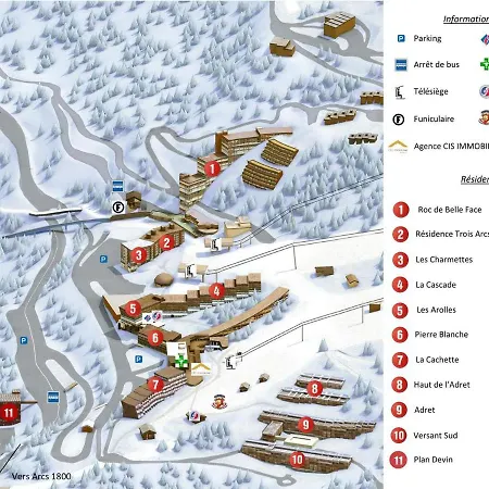 Apartment 3 Personnes, Arc 1600, Acces Direct Aux Pistes Avec Wifi - Fr-1-411-490